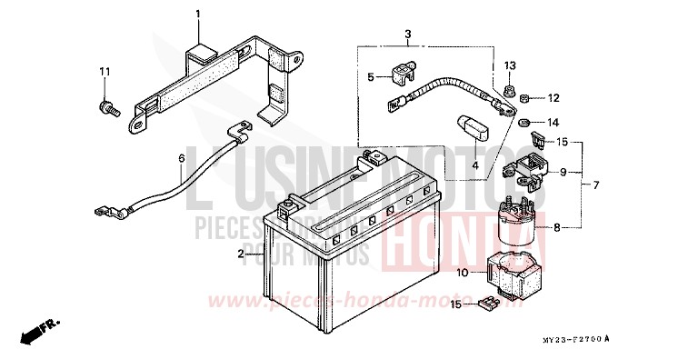 BATTERIE de Dominator BLACK (NH1E) 1993