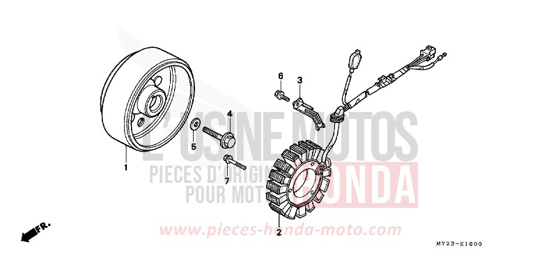 GENERATRICE de Dominator CHECKER BLACK METALLIC (NH217K) de 1993