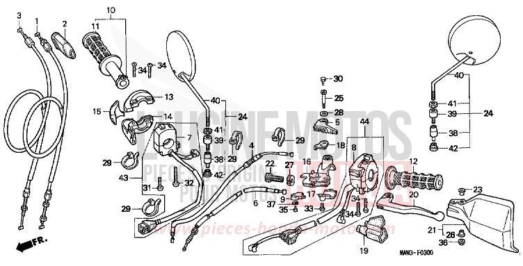 COMMUTATEUR/CABLE de Dominator MAGNA RED (R201E) 1995