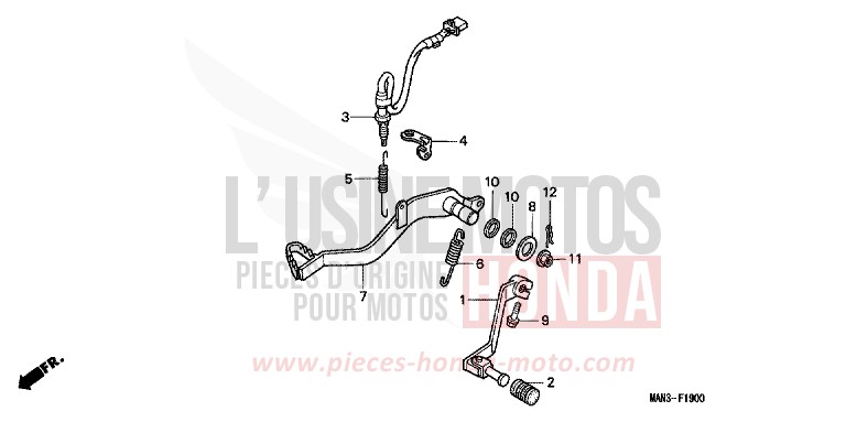 PEDALE de Dominator BLACK (NH1E) 1996