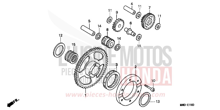 EMBRAYAGE DE DEMARRAGE de Dominator MAGNA RED (R201) de 1998