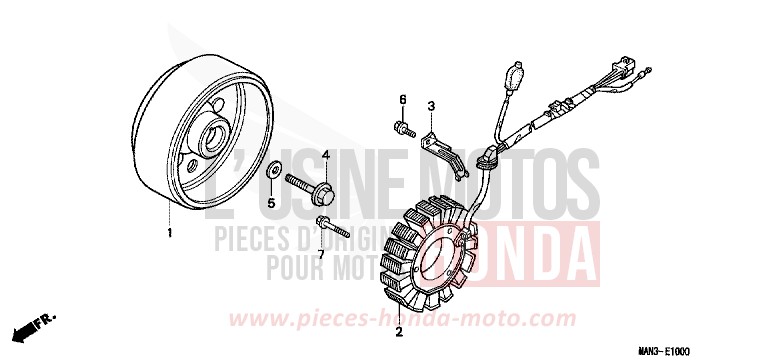 GENERATRICE de Dominator VORTEX PURPLE METALLIC (RP140A) 1998