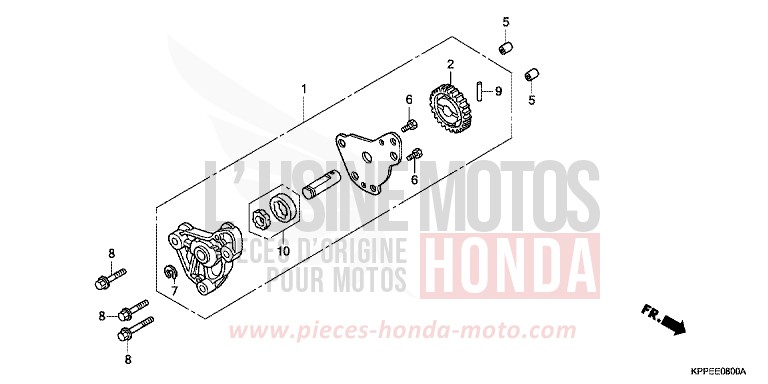 POMPE A HUILE de CBR125R BLACK (NH1E) de 2004