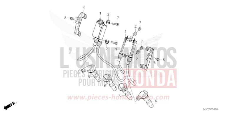 BOBINE D'ALLUMAGE de CB650R MAT JEANS BLUE MATALLIC (PB417) de 2021