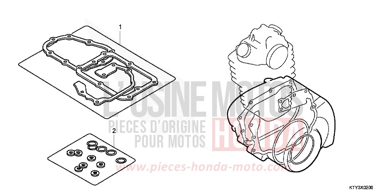TROUSSE DE JOINT B de CBR125R NITRIC ORANGE (YR271) 2012