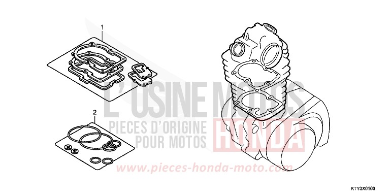 TROUSSE DE JOINT A de CBR125R ROSS WHITE (NH196) 2012