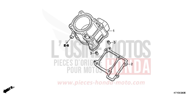 CYLINDRE de CBR125R NITRIC ORANGE (YR271) de 2013