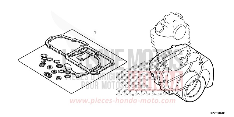 TROUSSE DE JOINT B de CRF250L EXTREME RED (R292) de 2017