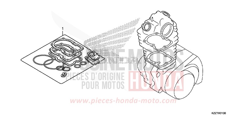 TROUSSE DE JOINT A de CRF250L NOIR (NH1) de 2019