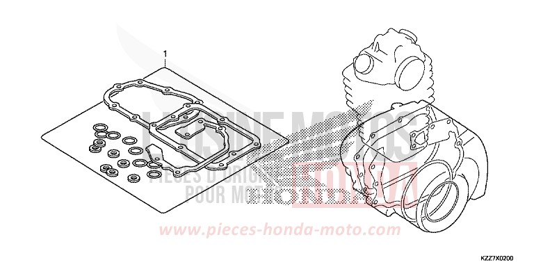 TROUSSE DE JOINT B de CRF250L EXTREME RED (R292) de 2019