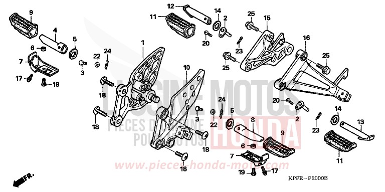 MARCHE de CBR125R GRAPHITE BLACK (NHB01) 2010