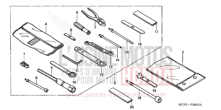OUTILS de ST1300 TOWER SILVER METALLIC (NH478) 2002