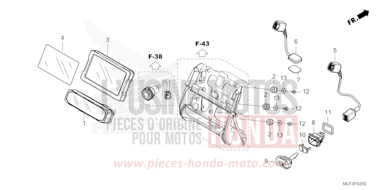 COMPTEUR/ANTENNE GPS de NT1100 MAT IRIDIUM GRAY METALLIC (NHC64) de 2022