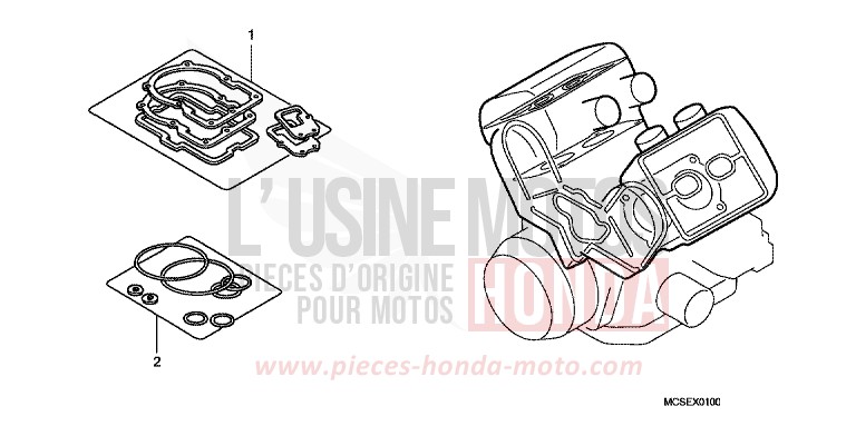 TROUSSE DE JOINT A de ST1300 PEARL COSMIC BLACK (NHA64) 2009