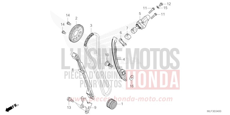 CHAINE A CAMES/TENDEUR de NT1100 PEARL GLARE WHITE (NHB53) de 2022