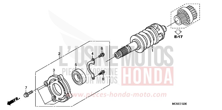 ARBRE MENANT de ST1300 SHASTA WHITE (NH138) de 2014
