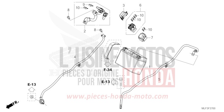 BATTERIE de NT1100 PEARL GLARE WHITE (NHB53) de 2022