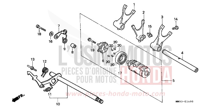 BARILLET DE SELECTION de Transalp GRAND GREEN METALLIC (G137G) de 1992