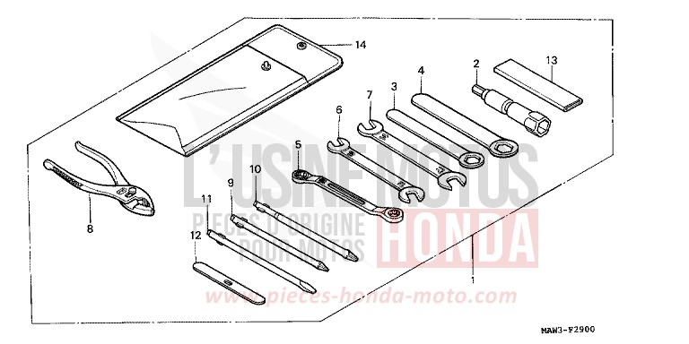 OUTILS de Transalp ANCHOR GRAY METALLIC-U (NH229B) 1996