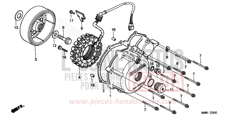 PANNEAU CARTER-MOTEUR G./ GENERATRICE de Transalp TASMANIA GREEN ME (G142G) de 1999