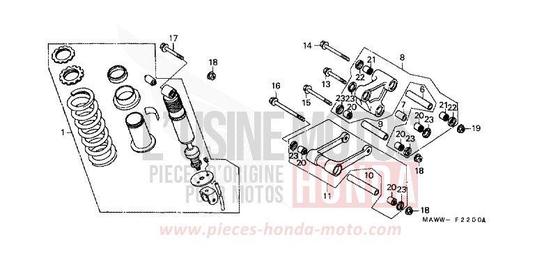 COUSSIN ARRIERE de Transalp TASMANIA GREEN ME (G142G) de 1999