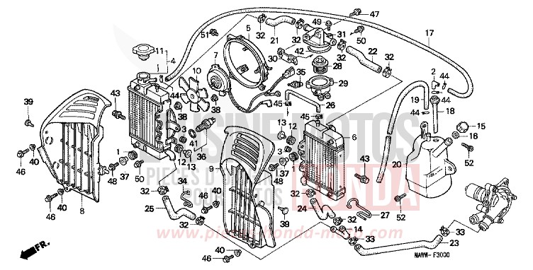 RADIATEUR de Transalp TASMANIA GREEN ME (G142G) de 1999