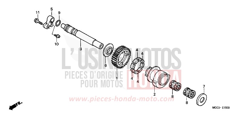 BALANCIER de X11 NOIR (NH1) de 2001