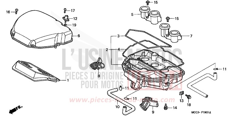 FILTRE A AIR de X11 CANDY TAHITIAN BLUE (PB215) de 2001
