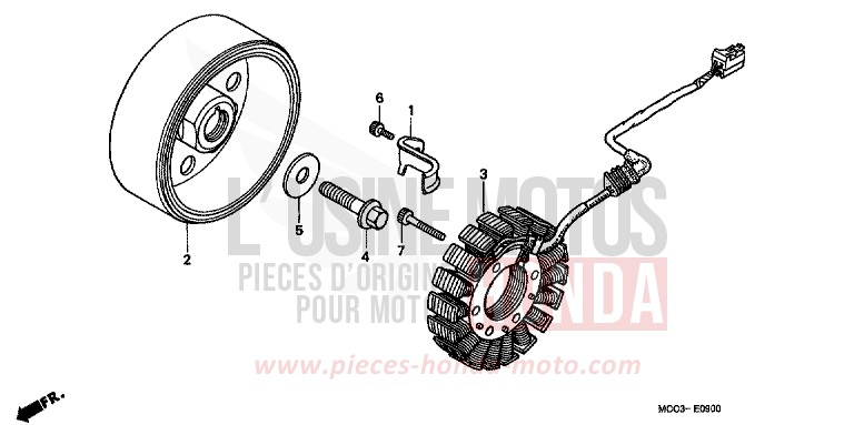 GENERATRICE de X11 PEARL FLASH YELLOW (Y163) de 2001