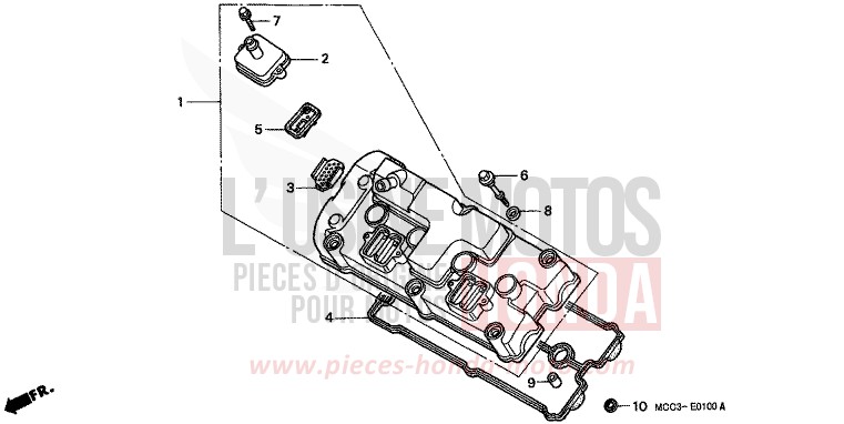 COUVERCLE DE CULASSE de X11 CANDY TAHITIAN BLUE (PB215) de 2000