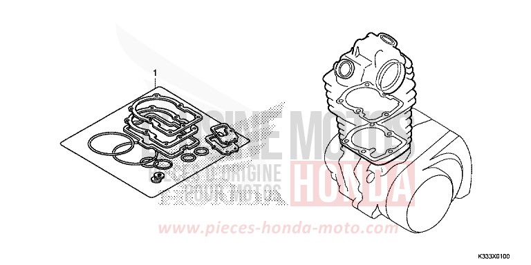 TROUSSE DE JOINT A de CBR300RA NITRIC ORANGE (YR271) de 2015