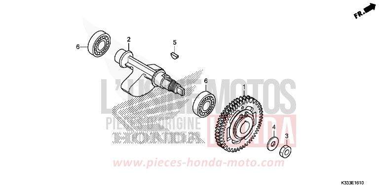 ARBRE DE BALANCIER de CBR300R MILLENNIUM RED (R263) de 2015