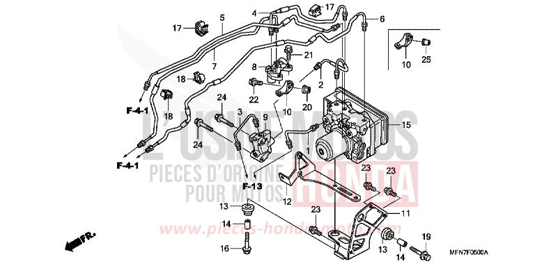 MODULATEUR ABS de CB1000R PEARL COOL WHITE (NHA16K) 2011