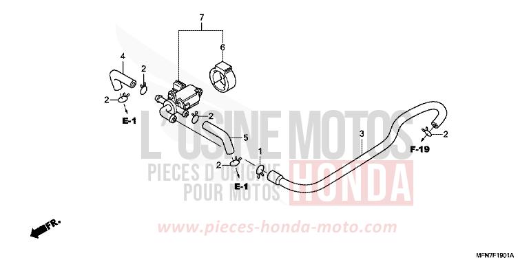 VALVE COMMANDE INJECTION D'AIR de CB1000R PEARL COOL WHITE (NHA16K) 2011