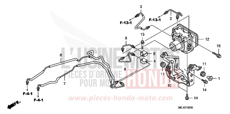 MODULATEUR ABS de CB1300S DARKNESS BLACK METALLIC (NH463F) de 2007