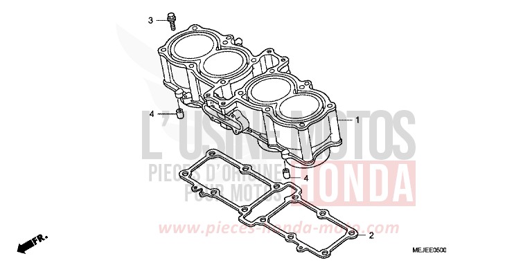 CYLINDRE de CB1300S PEARL FADELESS WHITE (NH341KF) de 2007