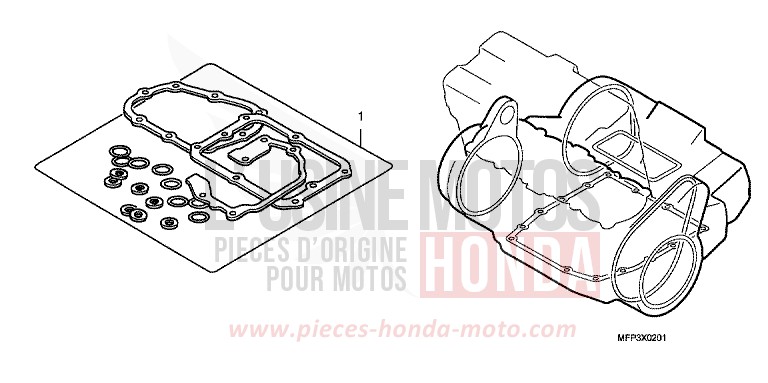 TROUSSE DE JOINT B (CB13009/S9/A9/SA9) de CB1300S PEARL SUNBEAM WHITE (NHA66DF) de 2009