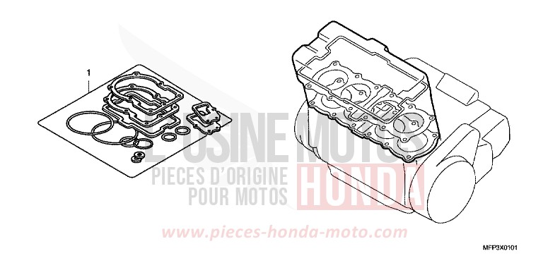 TROUSSE DE JOINT A (CB13009/S9/A9/SA9) de CB1300S PEARL SUNBEAM WHITE (NHA66KF) de 2009