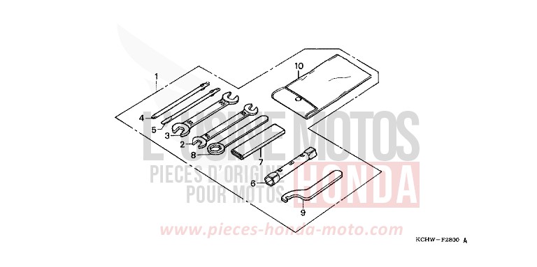 OUTILS de CG125 NOIR (NH1) 2001