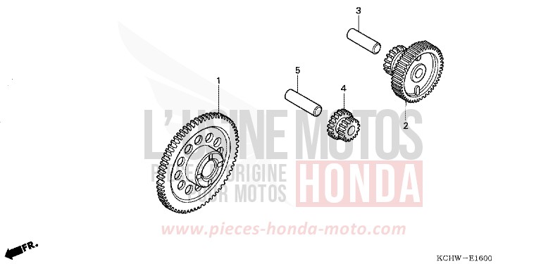 EMBRAYAGE DE DEMARRAGE de CG125 MAGNA RED (R201) de 2001