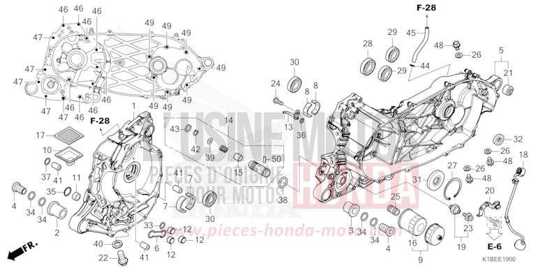 ROUE ARRIERE (E/ED/F/G/SD/SW) de CM125C PEARL ATLANTIS BLUE (B142) 1988