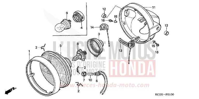 PROJECTEUR de CM125C PEARL ATLANTIS BLUE (B142) 1999
