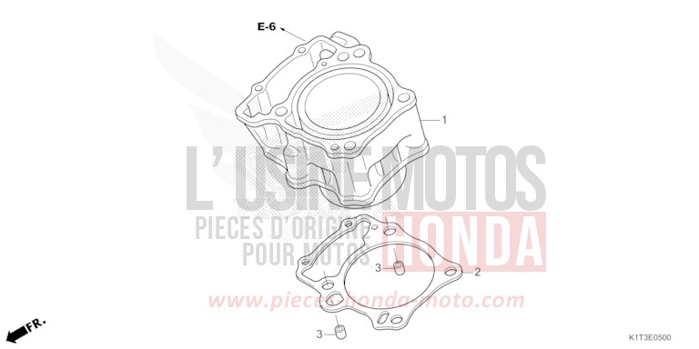 CYLINDRE de CRF300LA EXTREME RED (R292) 2021