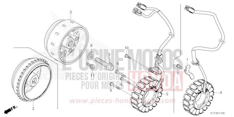 GENERATRICE de CRF300LA EXTREME RED (R292) 2021