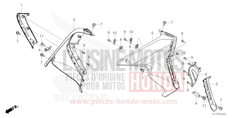 BUSE (CRF250LR/LRA,CRF300LR/LRA) de CRF300LRA EXTREME RED (R292) 2021