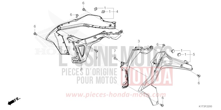 BUSE (CRF300L/LA) de CRF300LA EXTREME RED (R292) 2021