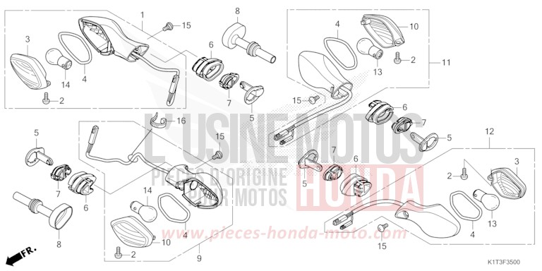 CLIGNOTANT (CRF300LA-ED) de CRF300LA EXTREME RED (R292) 2021