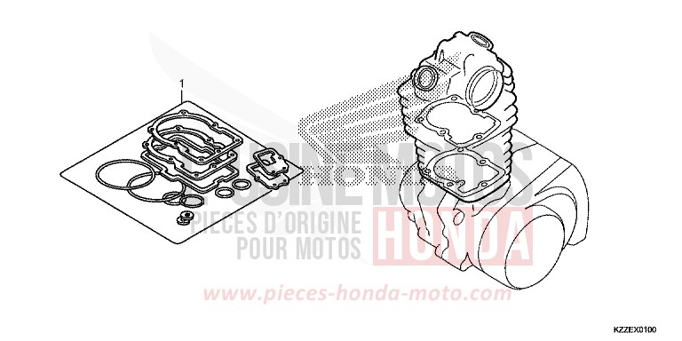 TROUSSE DE JOINT A de CRF250RLA NOIR (NH1) 2018