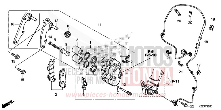SILENCIEUX D'ECHAPPEMENT de CRF250RLA NOIR (NH1) 2019