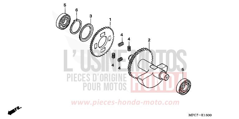 BALANCIER de FMX650 RHINOCEROS GRAY (NHA53) de 2005